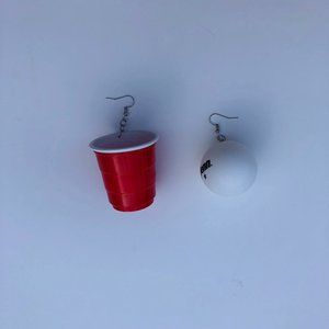 Solo Cup & Ping Pong | Beer Pong | Earrings